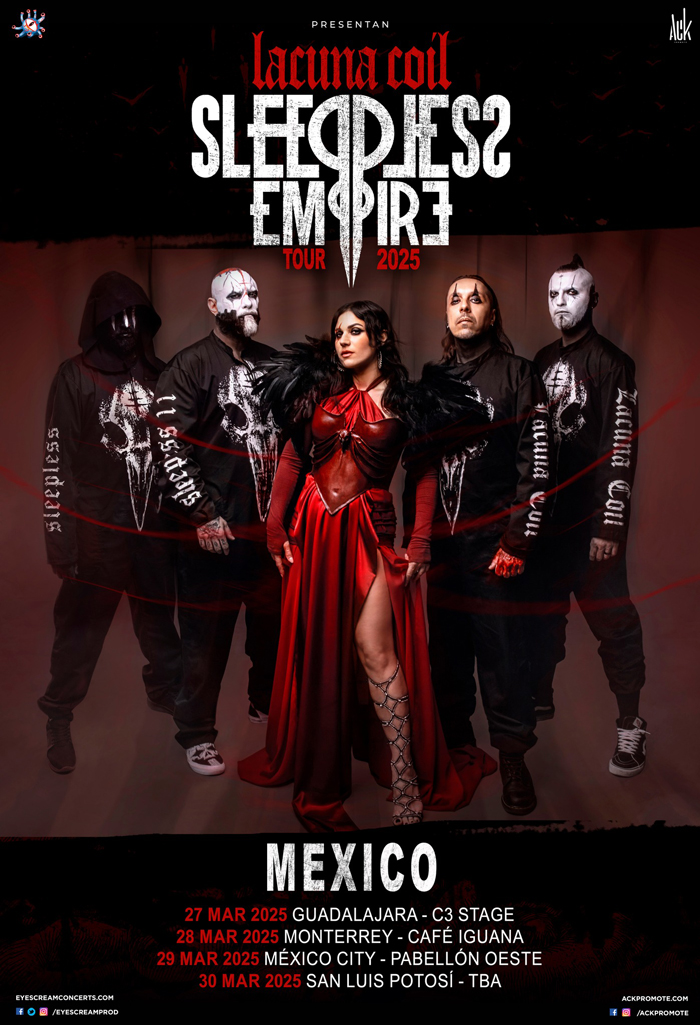 transporte a Lacuna Coil desde Querétaro